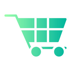 shopping cart gradient icon
