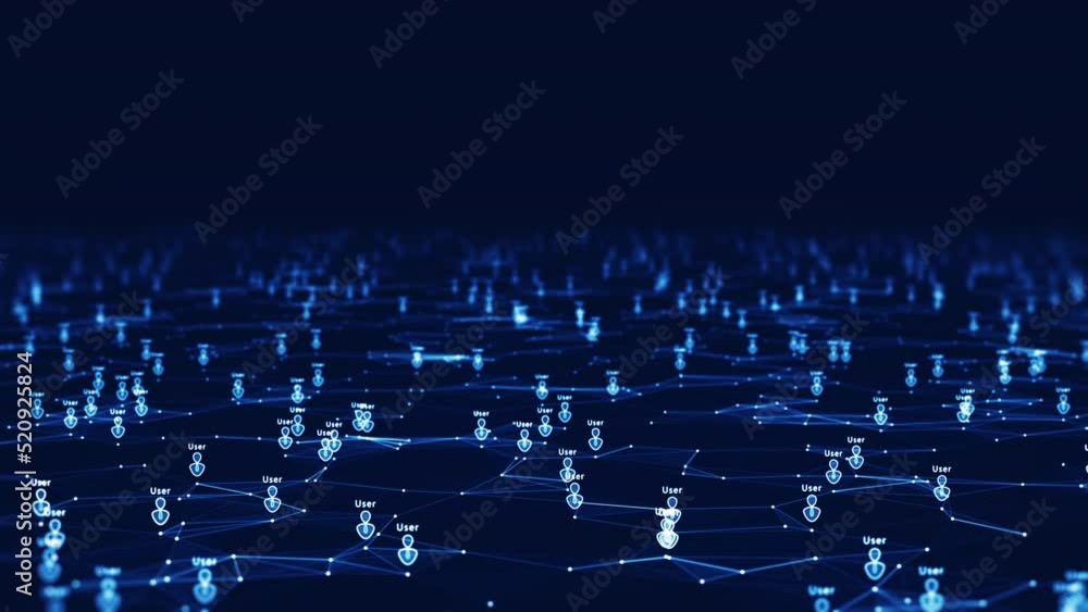 Poster the technology concept supports a large number of users in the internet website system. a small user