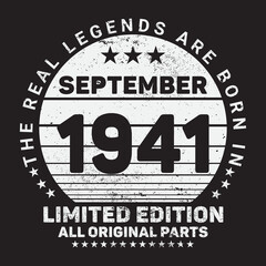 The Real Legends Are Born In  1941, Birthday gifts for women or men, Vintage birthday shirts for wives or husbands, anniversary T-shirts for sisters or brother