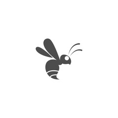 Bee logo icon design template