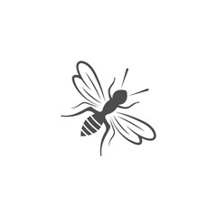 Bee logo icon design template