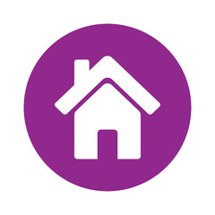 home icon button or house property icon vector