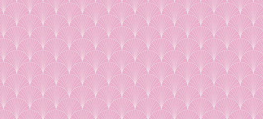 Arch seamless pattern. Simple wavy print for textiles, packaging. Vector illustration.