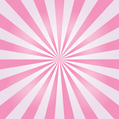 Retro pink rays background, vector illustration.