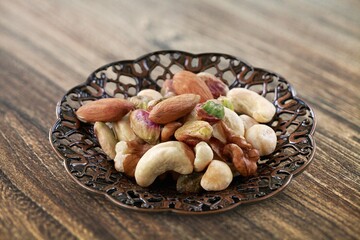 Homemade Roasted Salted Cashews nuts in a Bowl