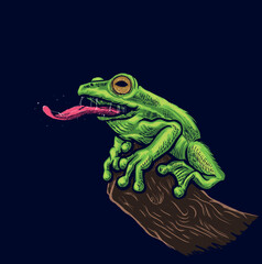 frog green vector