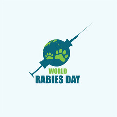 World Rabies Day Vector Illustration. Simple and elegant design