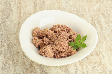 Canned tuna fish for salad