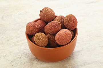 Sweet juice lychee tropical fruit