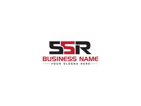 Monogram SSR Logo Letter Vector, Creative SS s s r Logo Icon Design With Three Unique Letter Art For Any Type Of Business