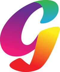 Alphabet G logo design. vector logo.