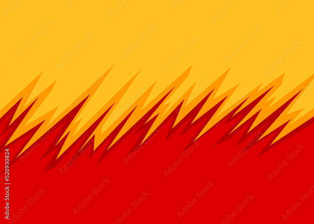 Poster simple background with gradient jagged pattern and with some copy space area