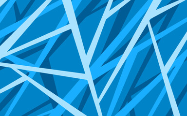 Abstract blue background with overlapping geometric lines pattern