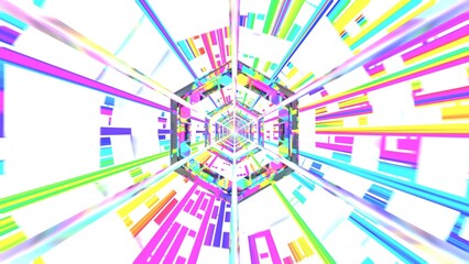 VJ トンネル 六角形 クリスタル 雪 虹 [別Verあり]