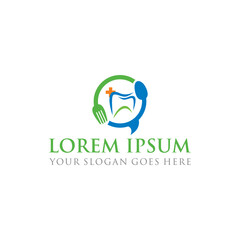 Fototapeta premium dental logo , dentistry logo vector