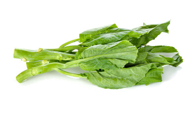 Green kale isolated on a white background