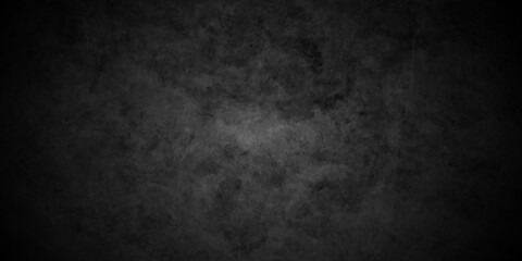 Obraz premium Dark black grunge textured concrete background. Panorama dark grey black slate background or texture. Vector black concrete texture. Stone wall background. 