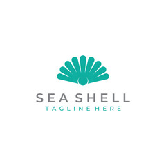 Pearl sea shell logo, with vector illustration design editing.