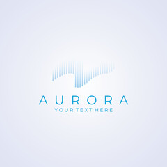 The light wave logo, inspired by the aurora light. With a modern concept.