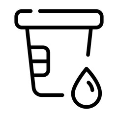 Urine test line icon