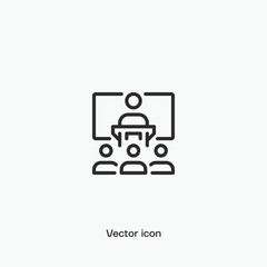 Conferance,meeting vector icon. Premium quality.