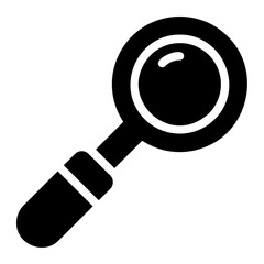 Magnifying glass glyph icon