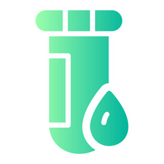 Blood test gradient icon