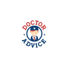 Doctor Advice Logo Design Vector Illustration