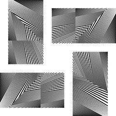 Abstract halftone lines background, geometric dynamic pattern, vector modern design texture.