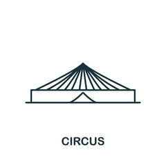 Circus icon. Monochrome simple icon for templates, web design and infographics