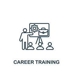 Career Training icon. Monochrome simple Business Management icon for templates, web design and infographics