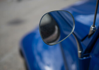 The old-timer car  in sunlight
