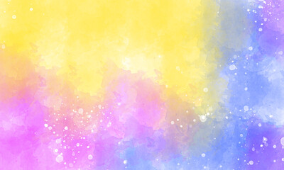 colorful brush background with white spots