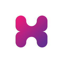letter H modern logo design