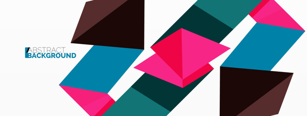 Abstract line and triangle background. Creative geometric abstract backdrop. Business template for wallpaper, banner, background or landing