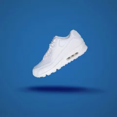 Tuinposter White sneaker, men's fashion, sport shoe, sneakers, lifestyle, street wear © BillionPhotos.com
