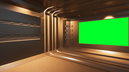 Virtual Studio Set 3d illustration