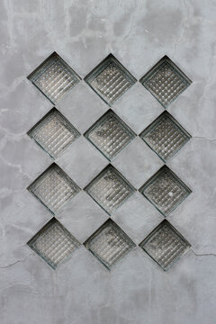 glass block. used for buildings so that sunlight enters the room