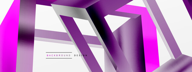 3D cube shapes vector geometric background. Trendy techno business template for wallpaper, banner, background or landing