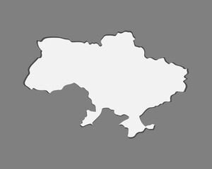 Fototapeta premium vector map Ukraine