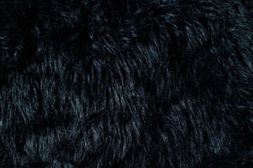 Beautiful abstract close-up black fur background texture