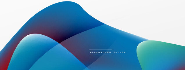 Fluid color abstract background. Liquid gradients, wave pattern. Trendy techno business template for wallpaper, banner, background or landing