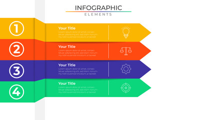 Business modern infographic elements concept design vector with icons. Workflow network project template for presentation and report.