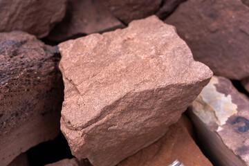 Pink Porous Tuff Stone Rock