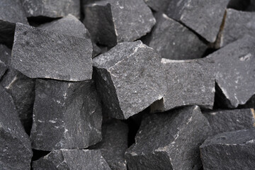 Swedish Black Granite Cubes Background