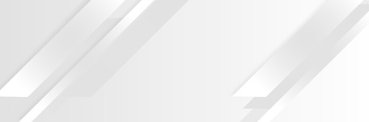 abstract memphis wide geometric banner design