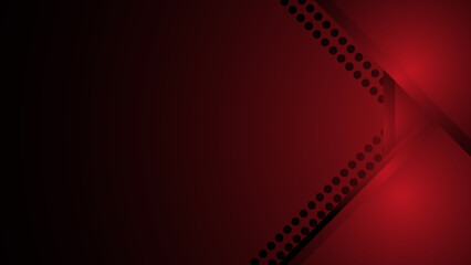 Obraz premium Abstract red background with diagonal lines. Modern simple template design with hexagon shape concept. Suit for cover, posters, advertising, banner, website, book. Vector illustration