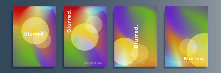 Modern abstract covers set, minimal covers design. Colorful geometric background, vector illustration.