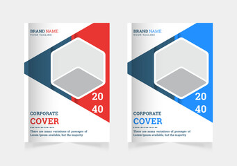 Annual report business corporate book cover design template a4 or can be used to annual report, magazine, flyer, poster, banner, portfolio, company profile, website, brochure cover design 
