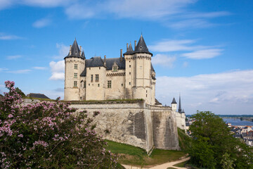 Fototapeta na wymiar 10th century Chateau de Saumur, Maine-et-Loire, France
